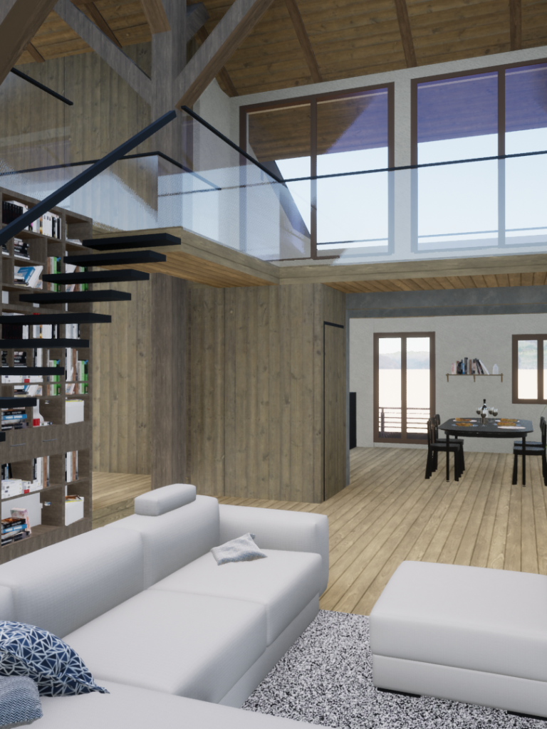 Rénovation et réhabilitation vieille ferme - Lullin (74)